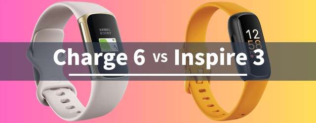 Fitbit Charge 6とInspire 3の違いの比較