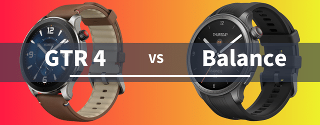 Amazfit GTR 4とAmazfit Balanceの比較