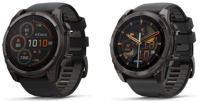 fenix 8 Dual Powerとfenix 8 AMOLEDの比較