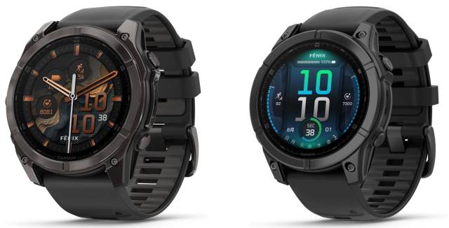 fenix 8 AMOLEDとfenix Eの比較