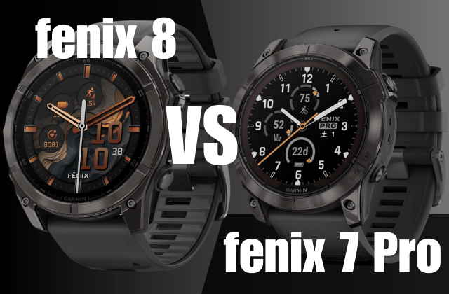 fenix 8とfenix 7 Proの比較